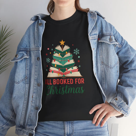 All Booked for Christmas T-Shirt